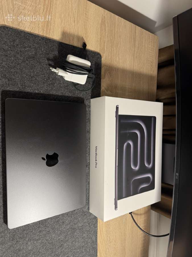MacBook Pro 14 M4, 16gb/512gb, Space Black - nuotraukos Nr. 9
