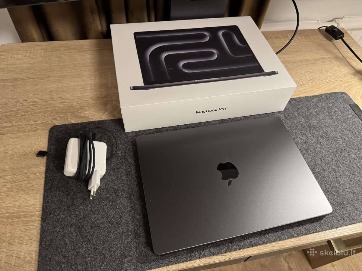 MacBook Pro 14 M4, 16gb/512gb, Space Black - nuotraukos Nr. 10