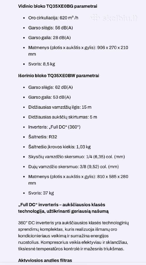 Silumos siurblys Hisense - nuotraukos Nr. 8