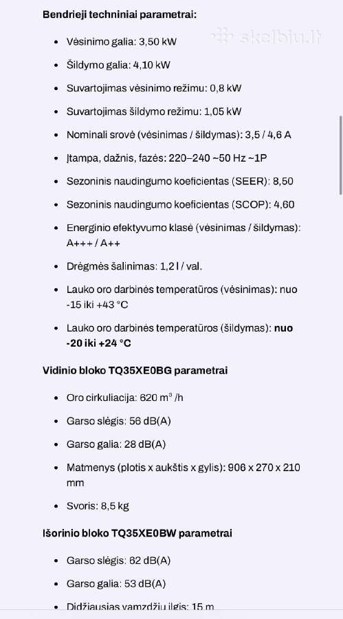 Silumos siurblys Hisense - nuotraukos Nr. 9