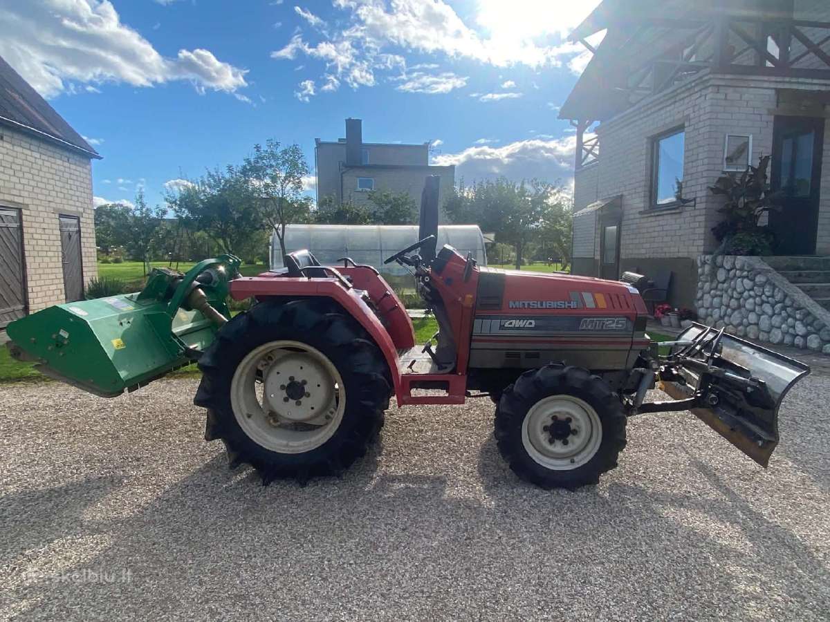 Mitsubishi Mt 25d traktorius su priedais - nuotraukos Nr. 2