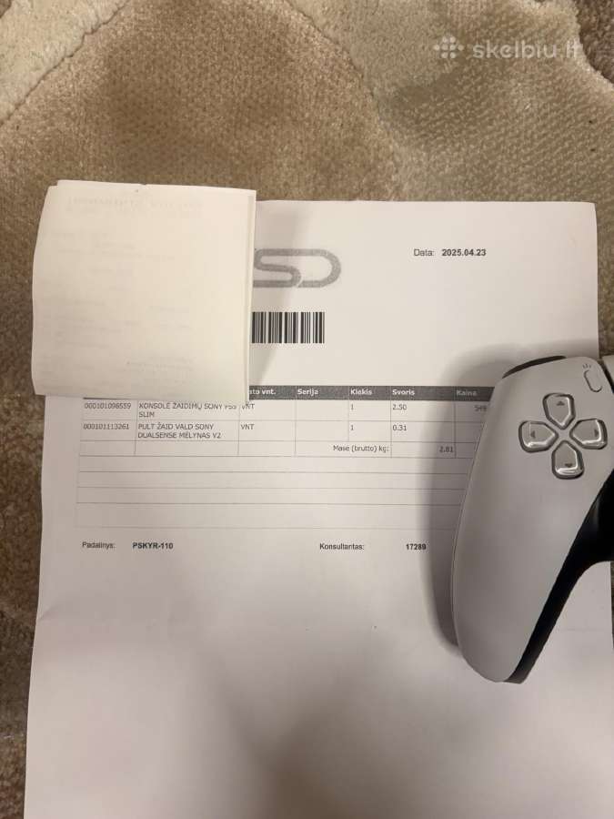 Ps5 slim disc 2pulteliai idealios bukles+garantija - nuotraukos Nr. 3