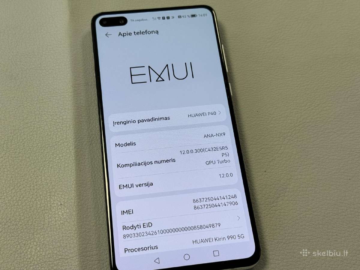 Huawei P40 puikus stovis ir pigiai - nuotraukos Nr. 3