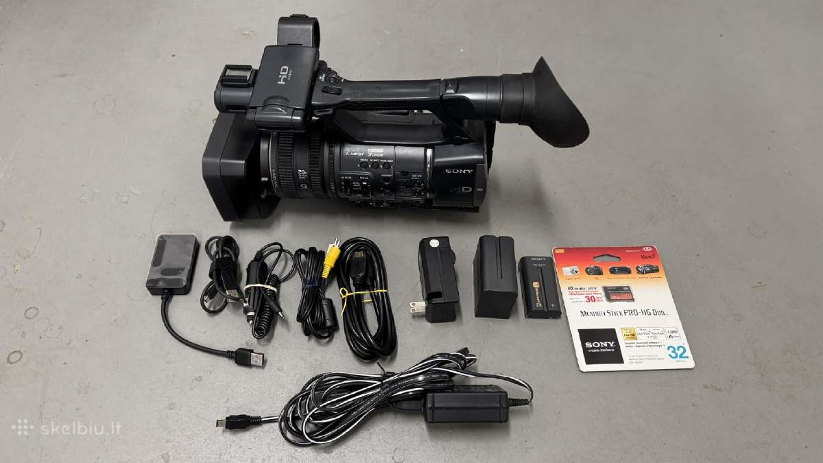 Sony Hdr-ax2000 HD Avchd, manfrotto stovas - nuotraukos Nr. 2