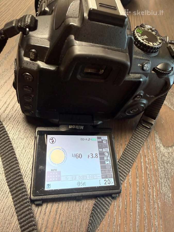 Nikon D5000 + 2 objektyvai + Vanguard krepšys - nuotraukos Nr. 4