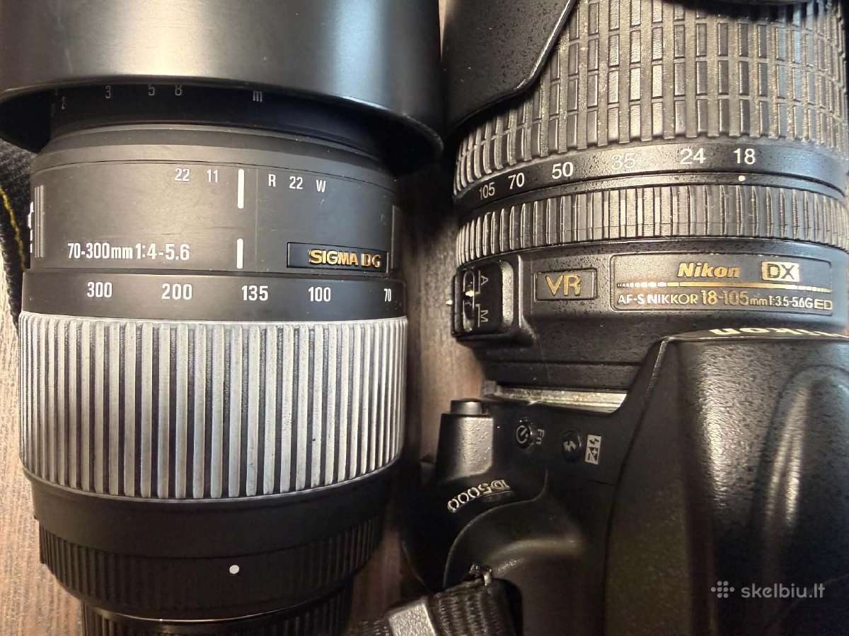 Nikon D5000 + 2 objektyvai + Vanguard krepšys - nuotraukos Nr. 7