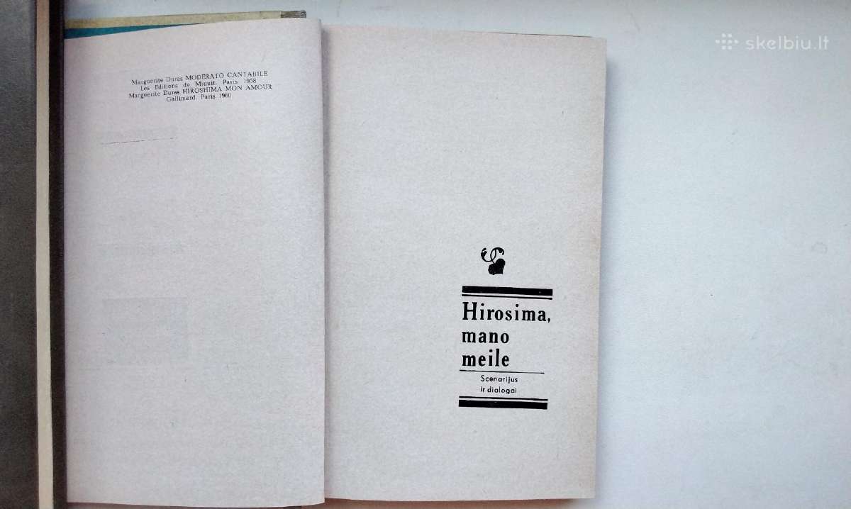 M. Diuras. Hirosima, mano meile. Moderato cantabil - nuotraukos Nr. 3