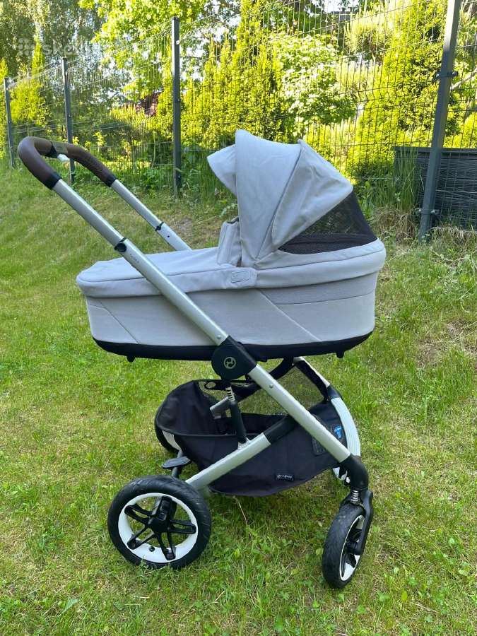 Cybex Talos S Lux pilkos spalvos vežimėlis 2in1 - nuotraukos Nr. 3