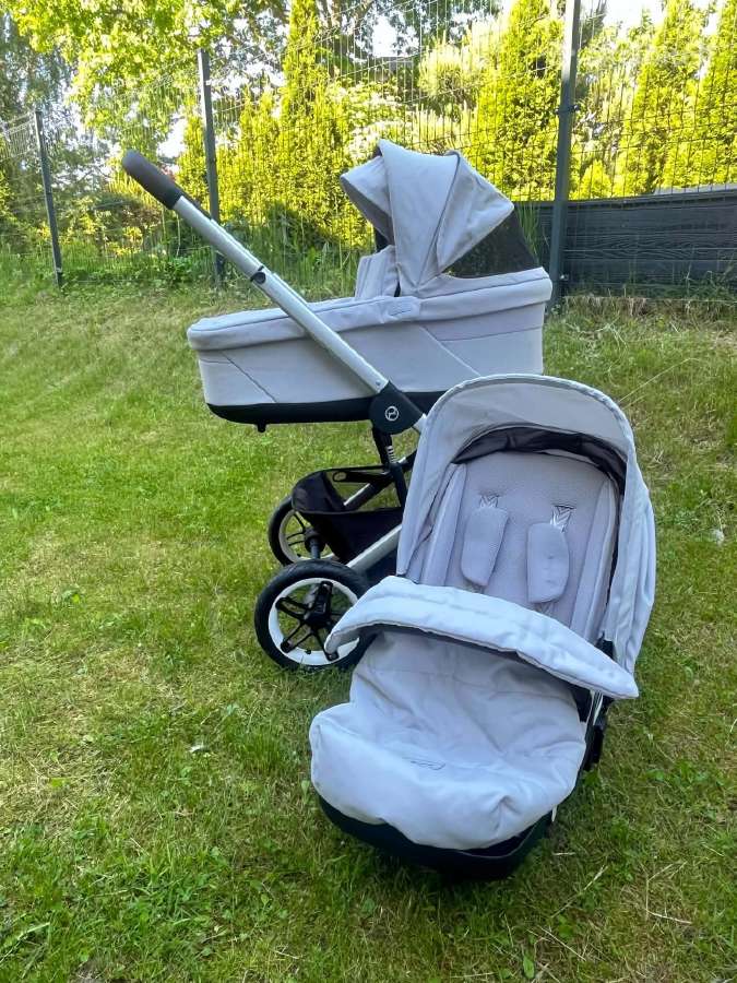 Cybex Talos S Lux pilkos spalvos vežimėlis 2in1 - nuotraukos Nr. 9