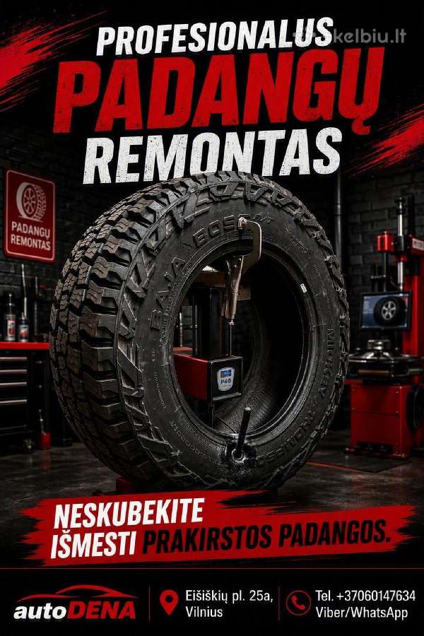 Specializuotas padangų remontas. Vilniuje - nuotraukos Nr. 2