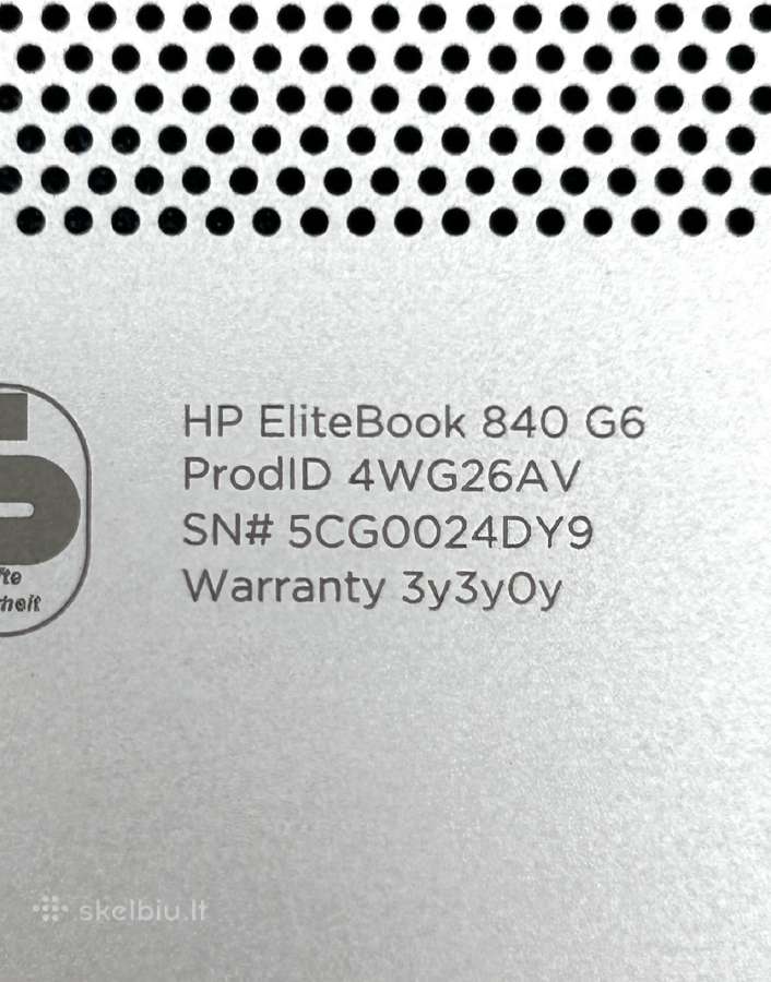 Hp Elitebook 840 G6 i5 Nešiojamasis Kompiuteris - nuotraukos Nr. 11