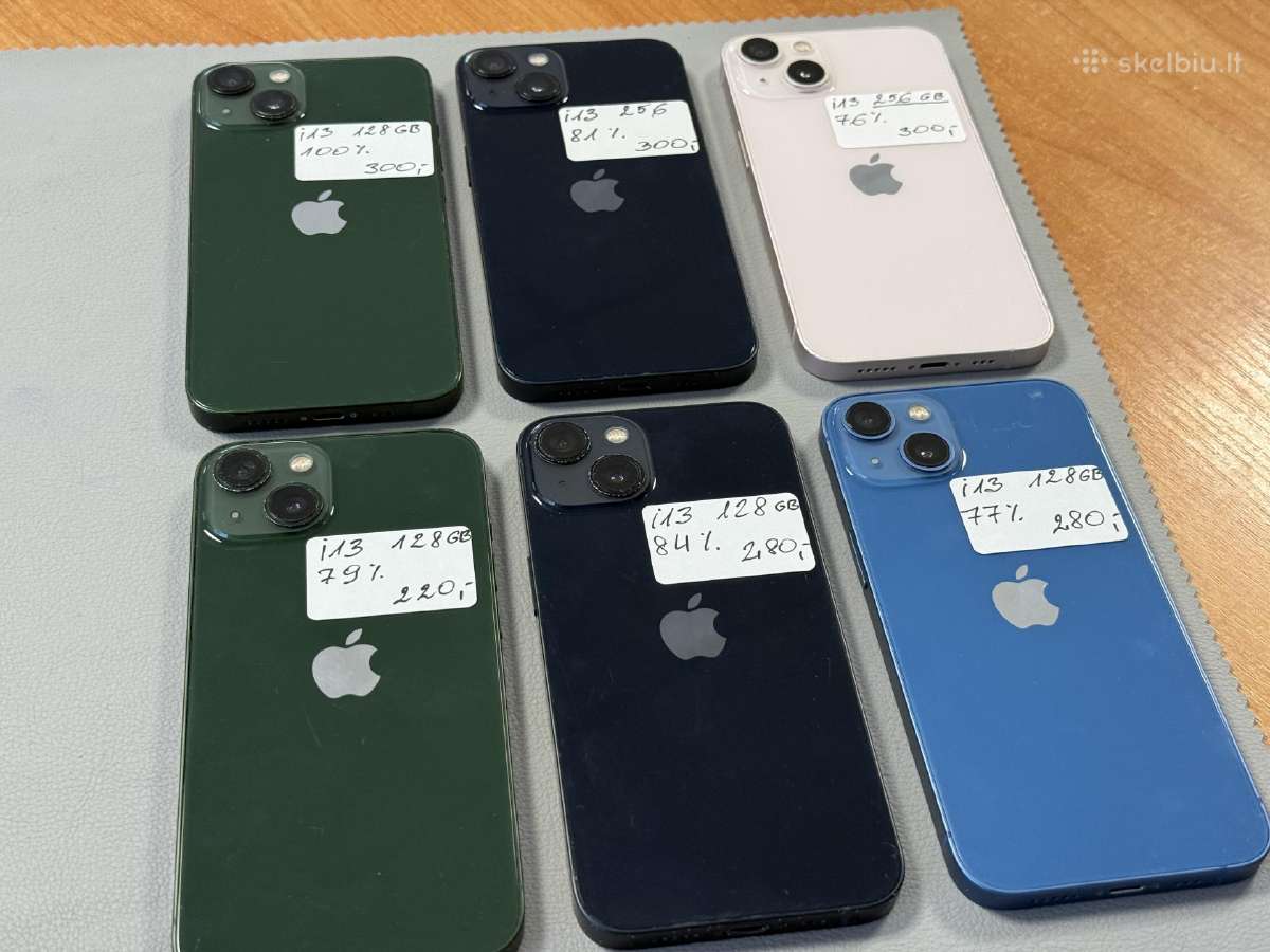 iPhone 13 su 128gb ir su 256gb be subraižymų - nuotraukos Nr. 2