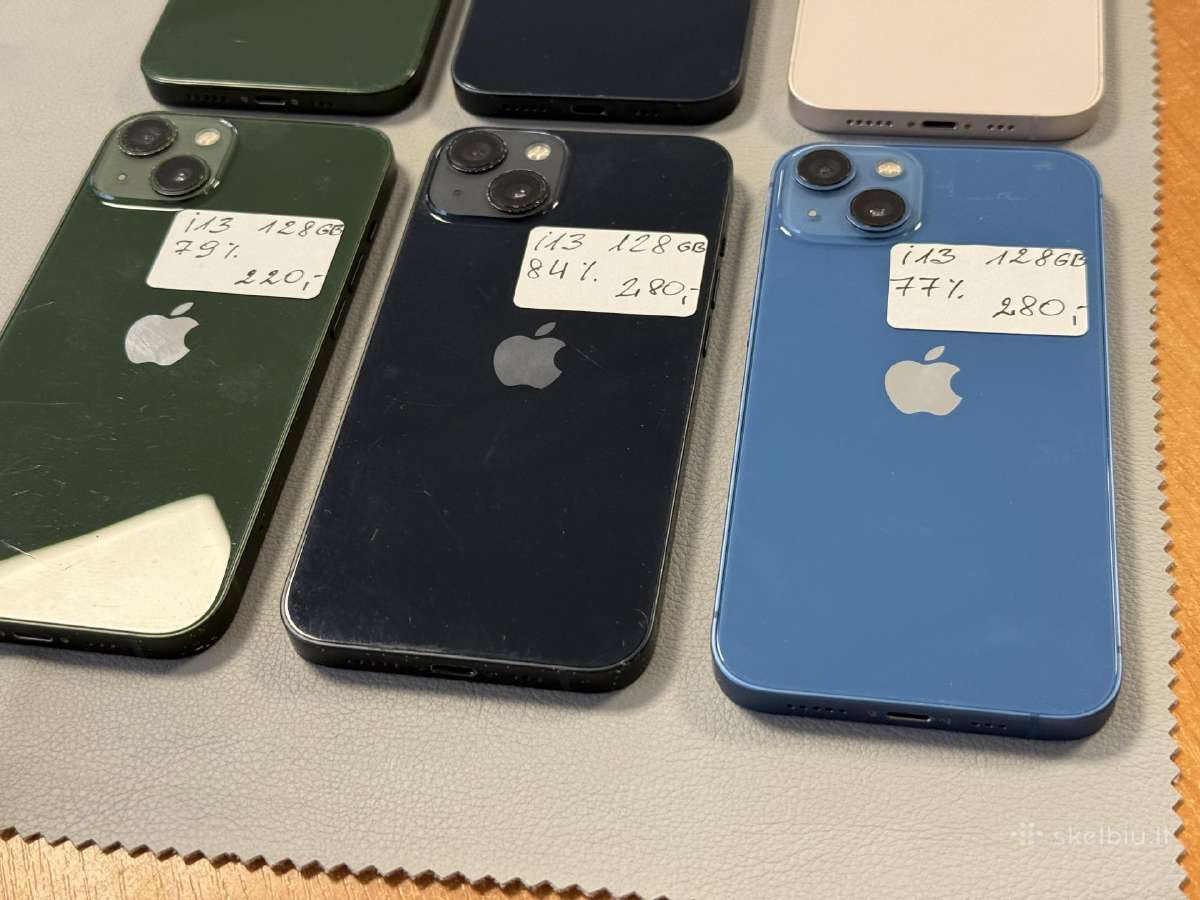 iPhone 13 su 128gb ir su 256gb be subraižymų - nuotraukos Nr. 6