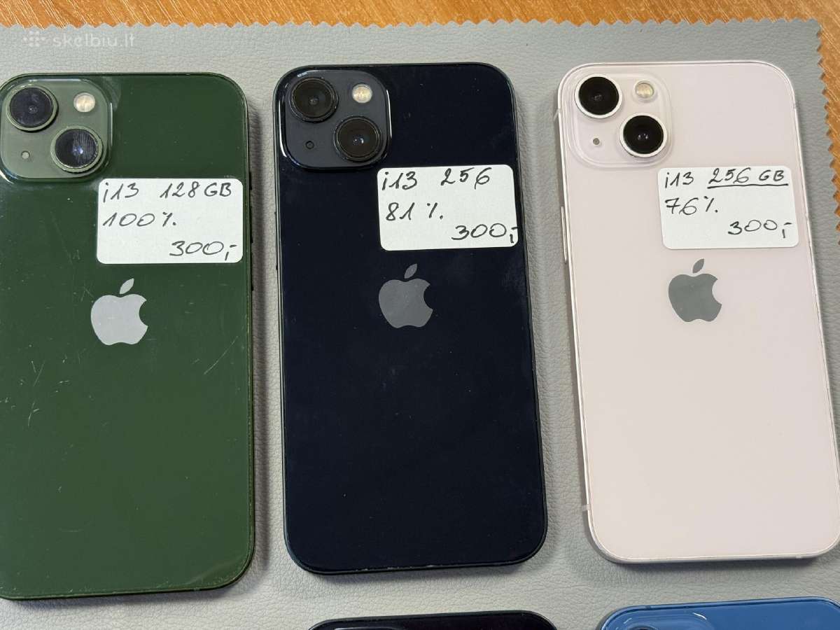 iPhone 13 su 128gb ir su 256gb be subraižymų - nuotraukos Nr. 3