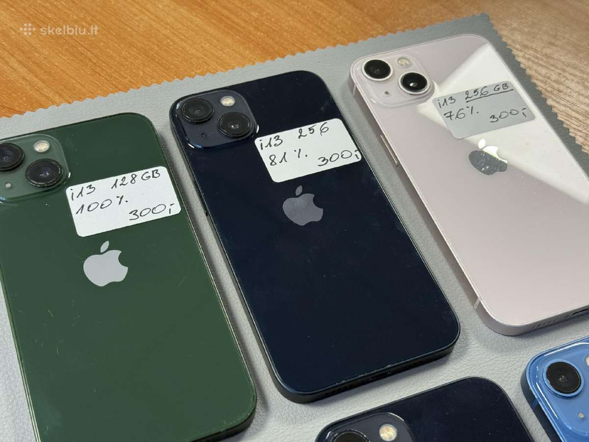 iPhone 13 su 128gb ir su 256gb be subraižymų - nuotraukos Nr. 4