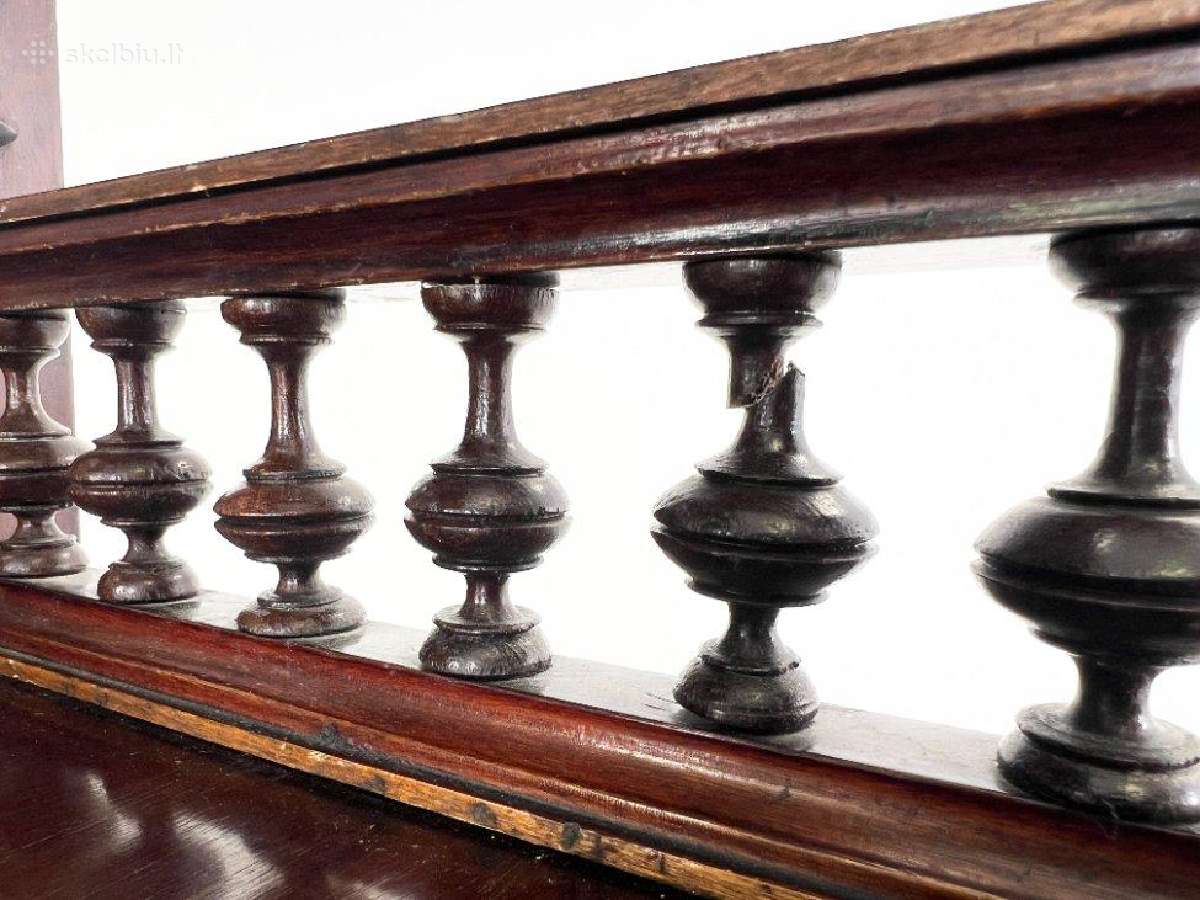 Raudonmedžio komoda su lentynomis ir veidrodžiu - nuotraukos Nr. 15
