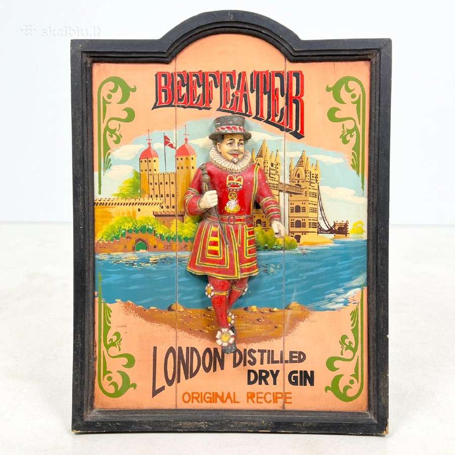 Medinė iškaba / dekoracija "Beefeater" - nuotraukos Nr. 2