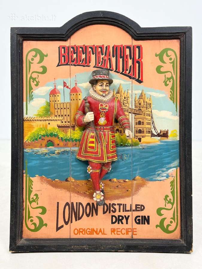 Medinė iškaba / dekoracija "Beefeater" - nuotraukos Nr. 3