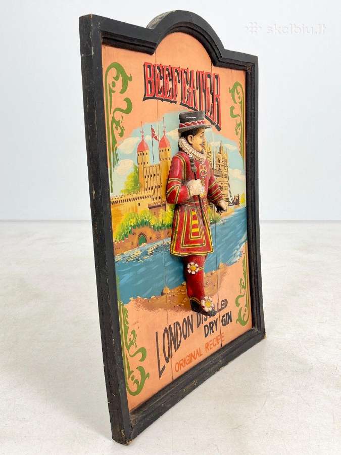 Medinė iškaba / dekoracija "Beefeater" - nuotraukos Nr. 4