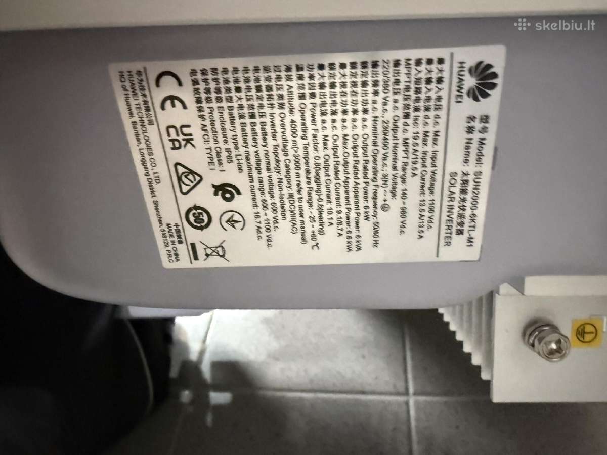Huawei Sun2000-6ktl-m1 inverteris - nuotraukos Nr. 4