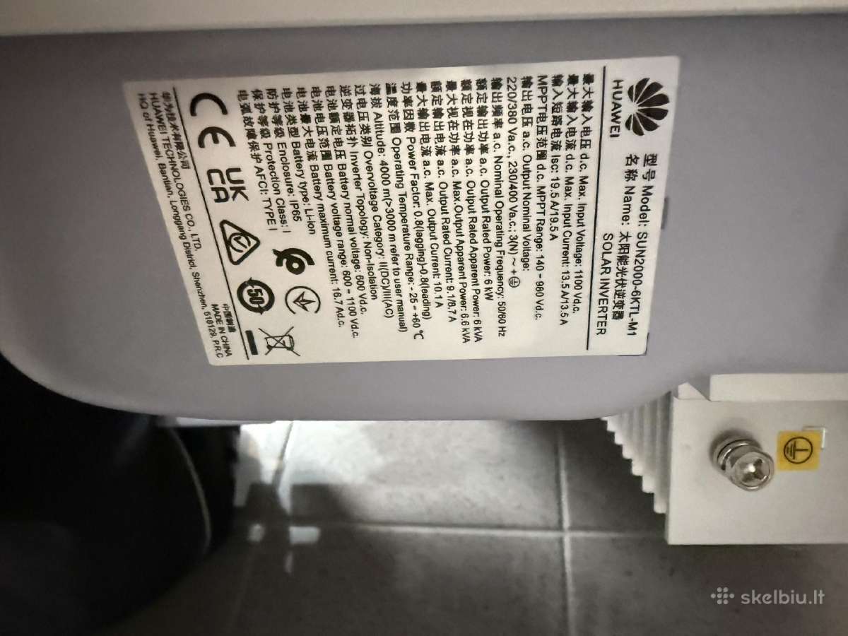 Huawei Sun2000-6ktl-m1 inverteris - nuotraukos Nr. 5