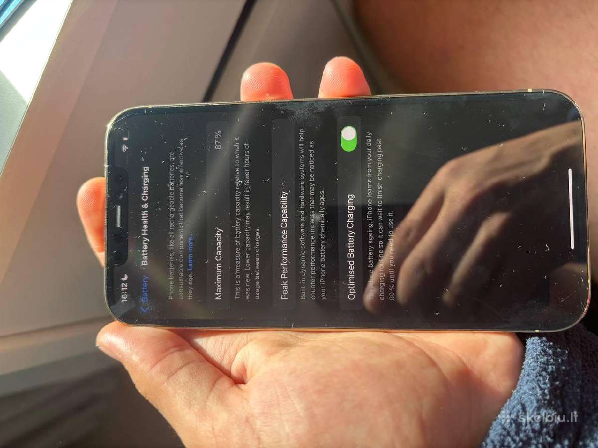 iPhone 12 pro 87% nekeista 256gb - nuotraukos Nr. 9