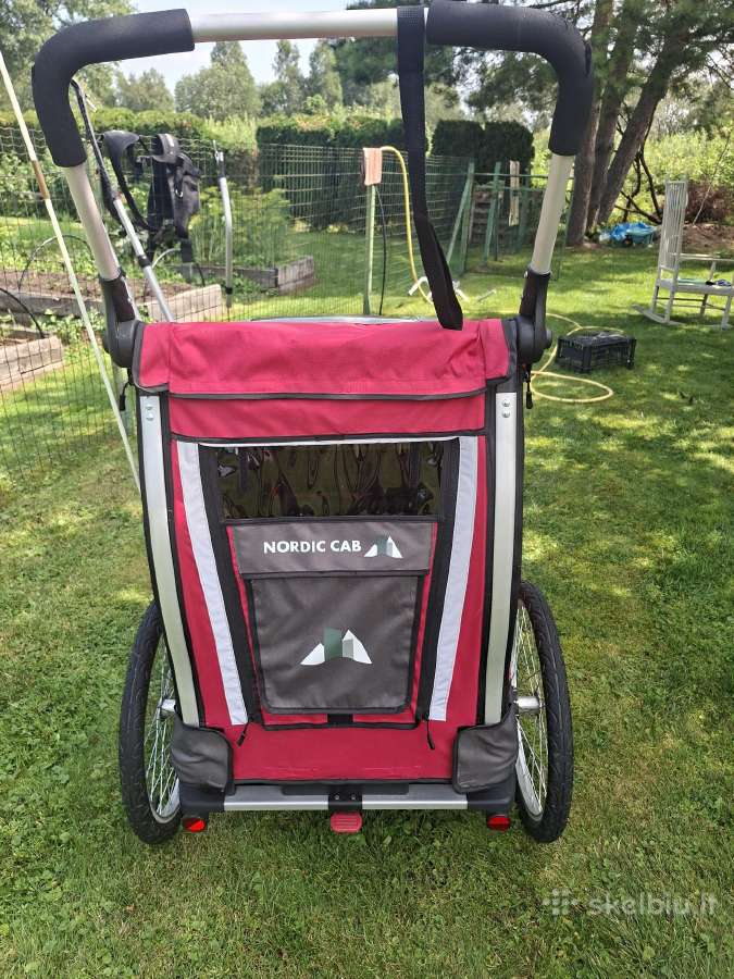 Nordic Cab 5in1 dviračio priekaba vežimėlis rogės - nuotraukos Nr. 13