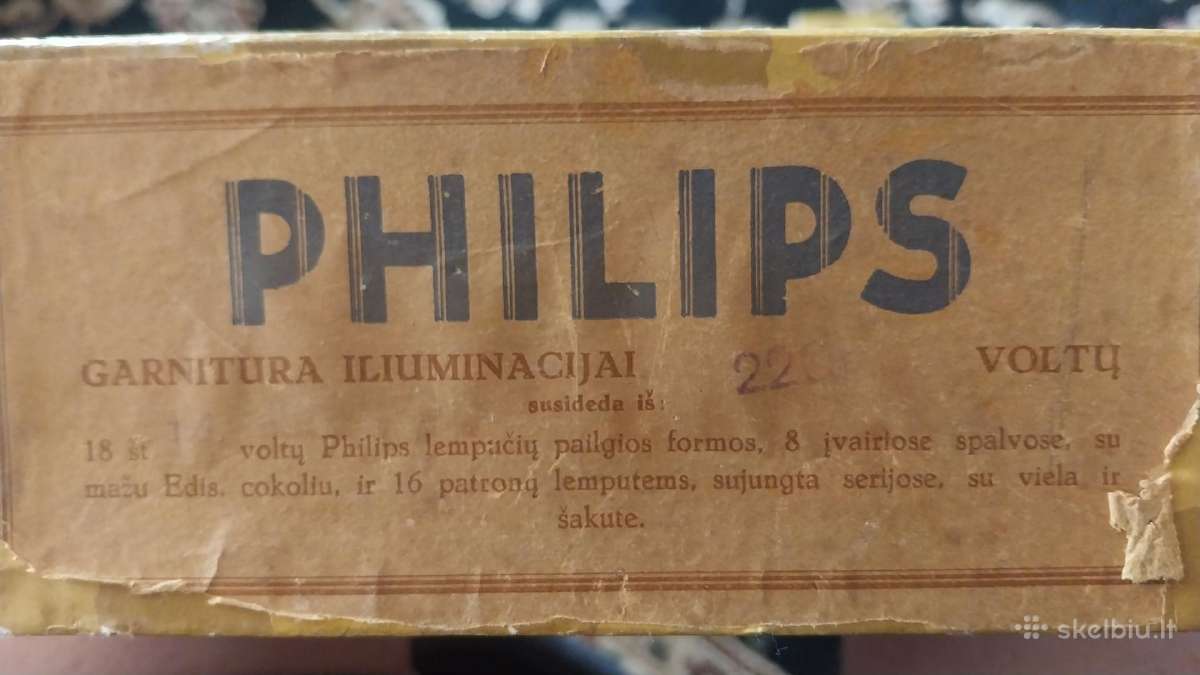 Antikvarinė Kalėdinė girlianda Philips - nuotraukos Nr. 2