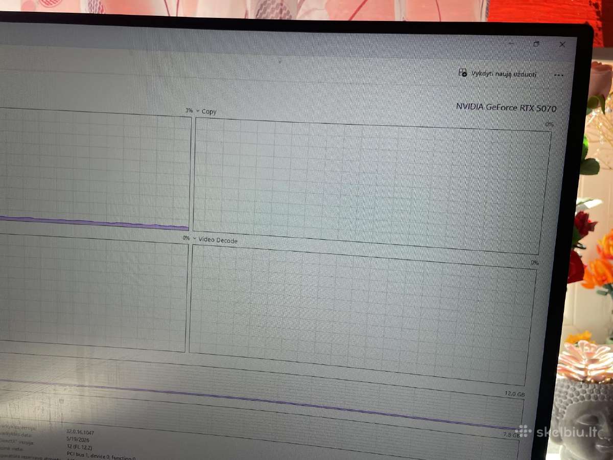 Pc: Rtx 5070 / Ryzen 7 8700f / Ddr5 - nuotraukos Nr. 5