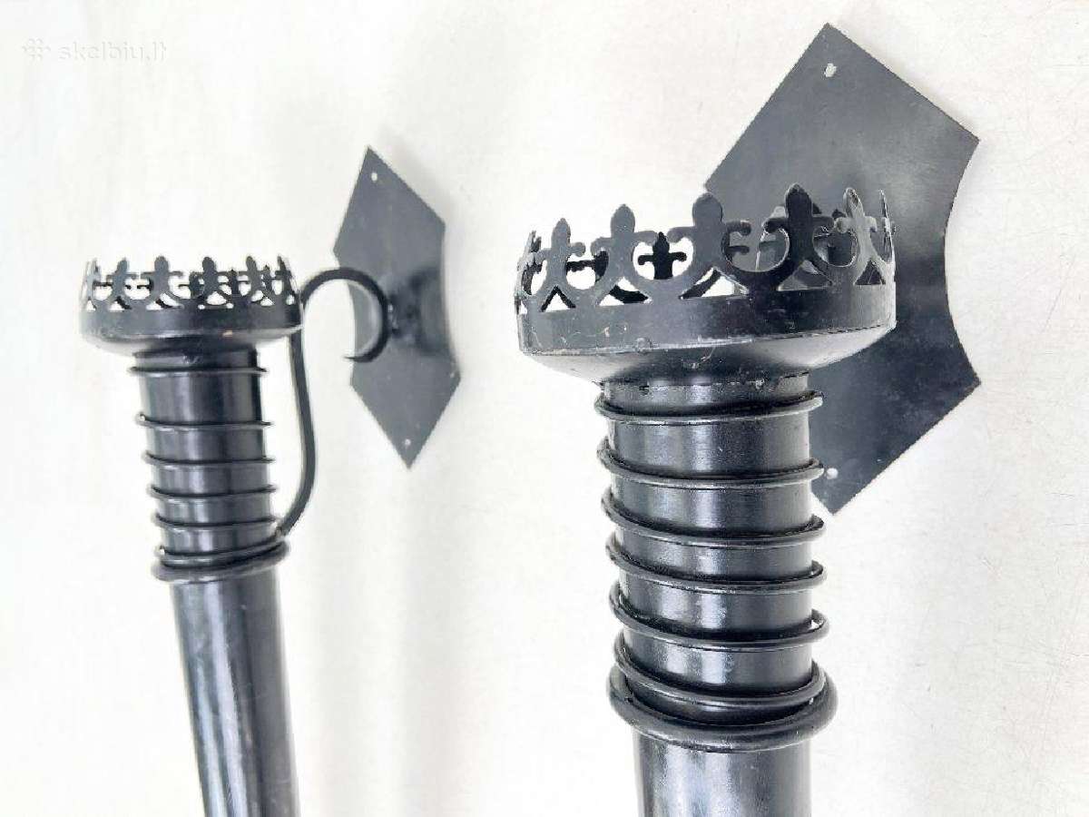 Metalinės sieninės žvakidės 2 vnt. Komplektas - nuotraukos Nr. 6