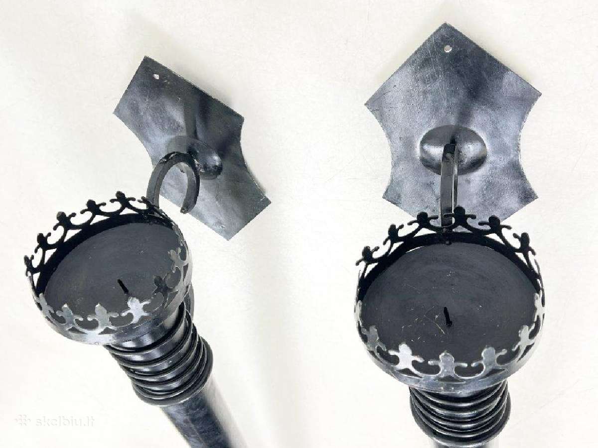 Metalinės sieninės žvakidės 2 vnt. Komplektas - nuotraukos Nr. 7