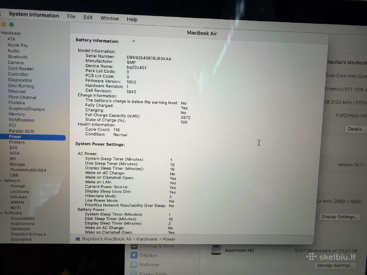 MacBook Air 13 Retina 2019 - nuotraukos Nr. 4