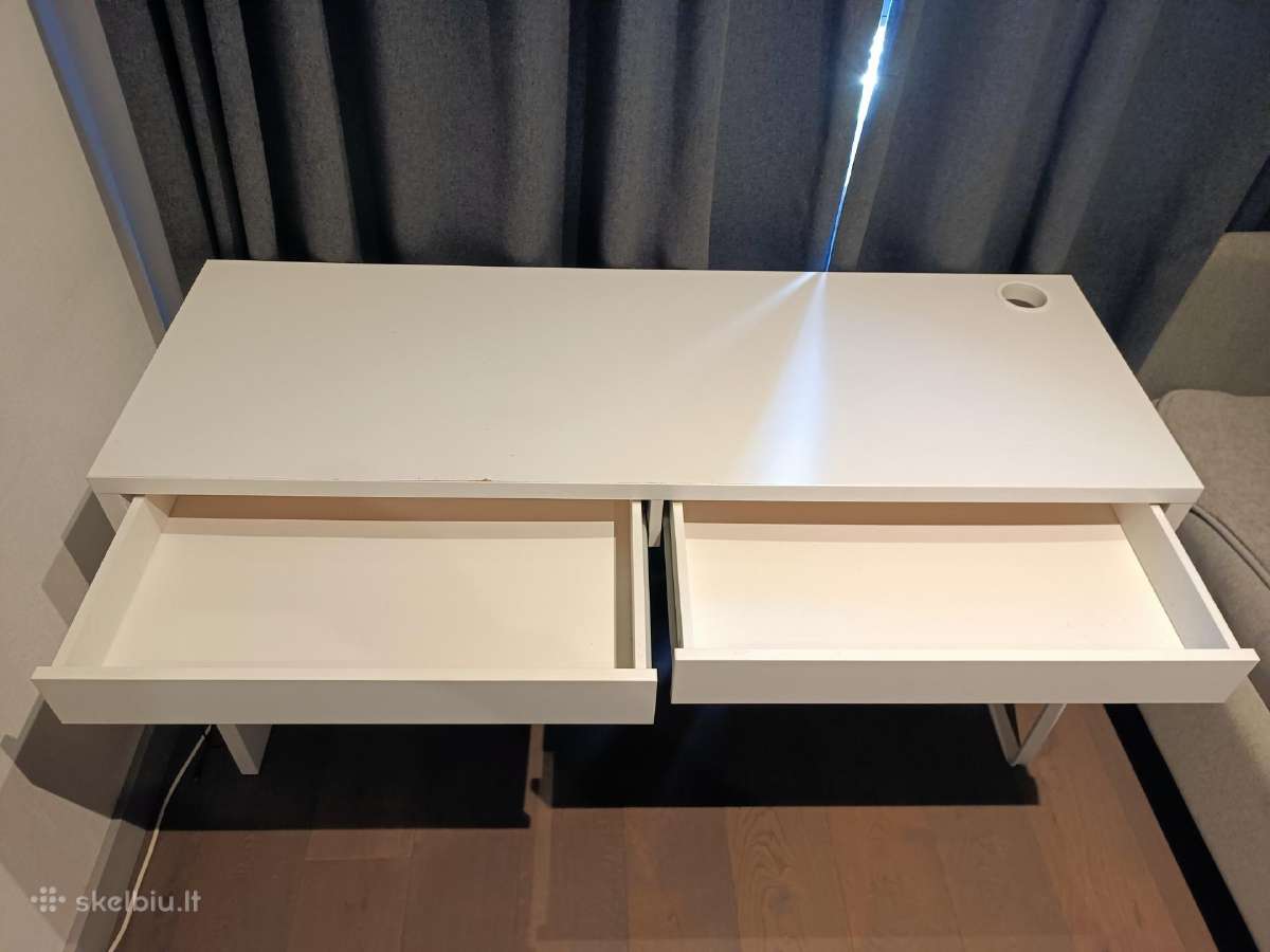Ikea Micke rašomasis stalas (142x50 cm), baltas - nuotraukos Nr. 2