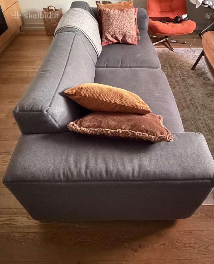 Pilka sofa - nuotraukos Nr. 2