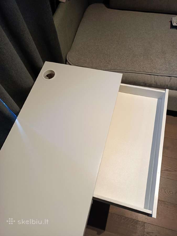 Ikea Micke rašomasis stalas (142x50 cm), baltas - nuotraukos Nr. 8