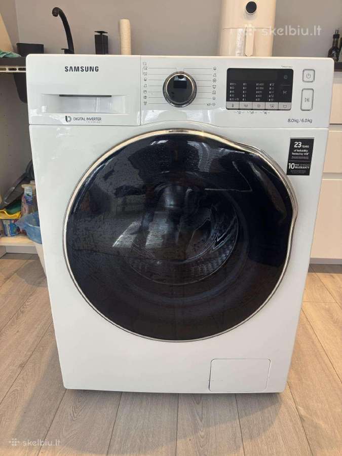 Samsung Wd80j5420aw/ee – skalbyklė-džiovyklė 8kg - nuotraukos Nr. 8