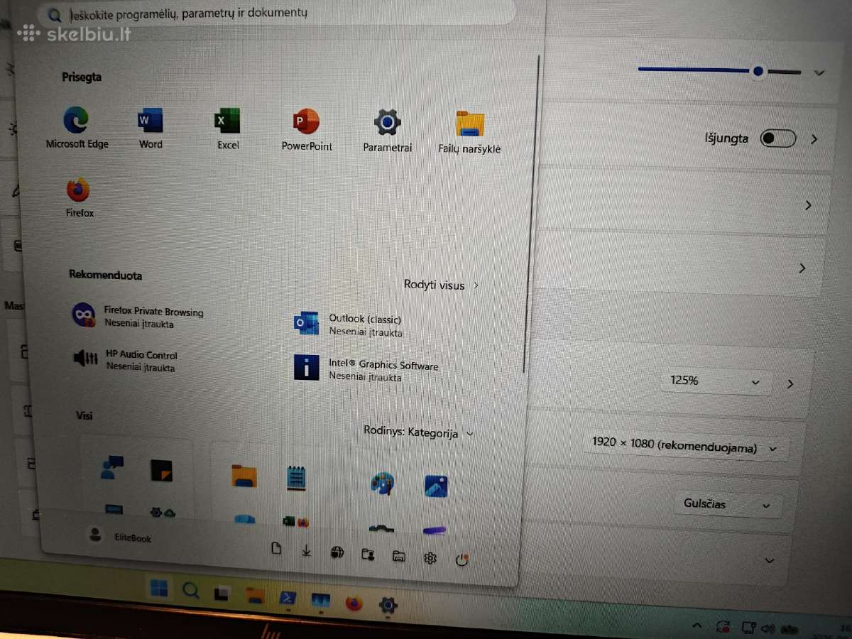 Elitebook 640 G9 16gb 32gb - nuotraukos Nr. 9