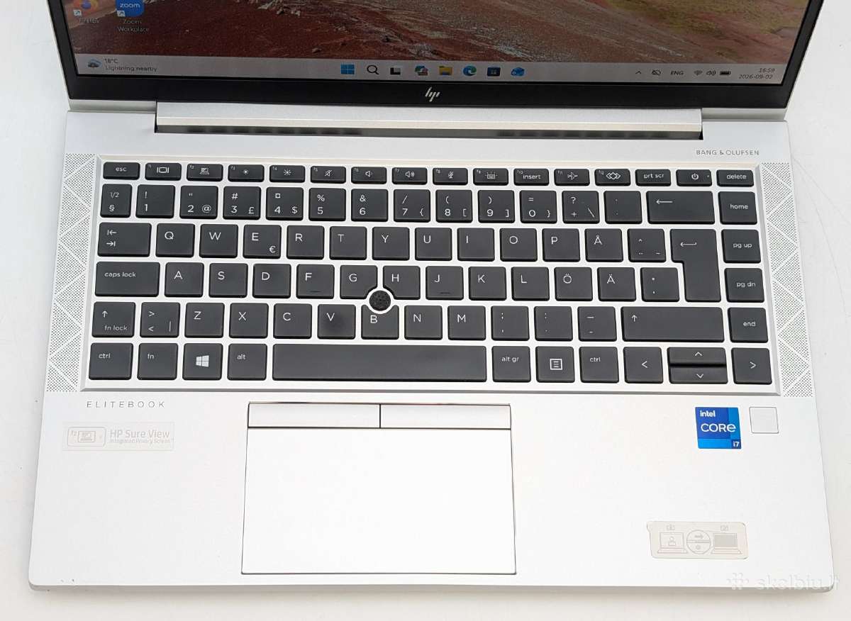 Hp Elitebook 840 G8 i7-1165g7/16gb/240gb Darbui - nuotraukos Nr. 4