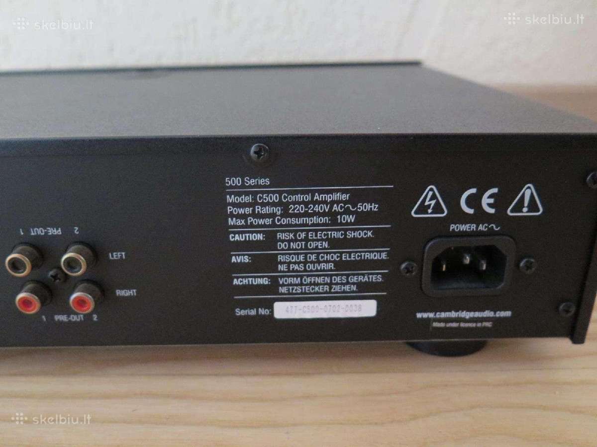 Cambridge Audio C500 pradinis garso stiprintuvas - nuotraukos Nr. 6