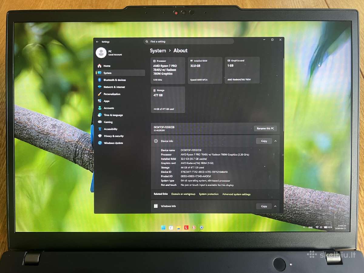 Lenovo Thinkpad X13 Gen 4 - nuotraukos Nr. 2
