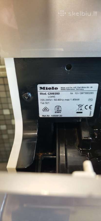 Miele cm 6350 kavos automatas su garantija - nuotraukos Nr. 9