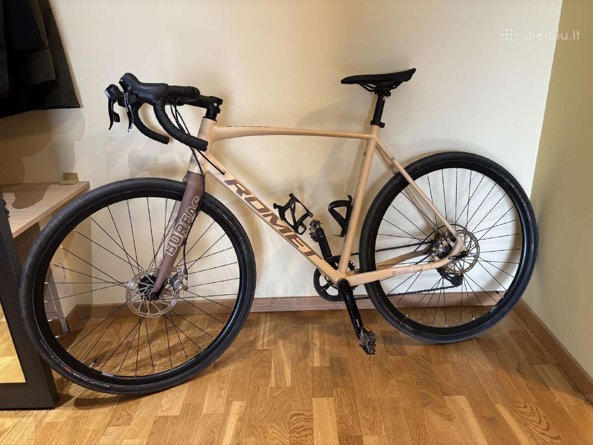 Gravel Romet Boreas 1, 56cm, su treniruokliu - nuotraukos Nr. 3