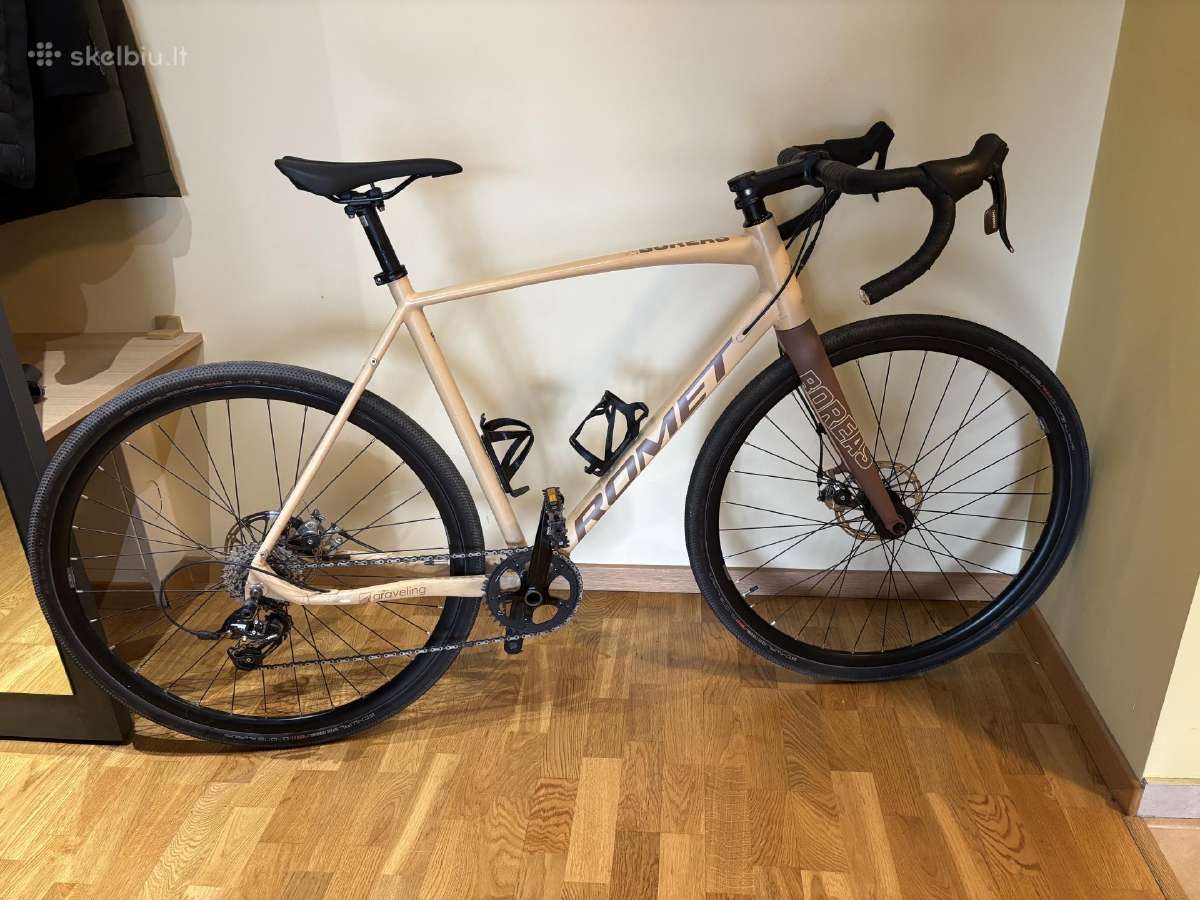 Gravel Romet Boreas 1, 56cm, su treniruokliu - nuotraukos Nr. 2