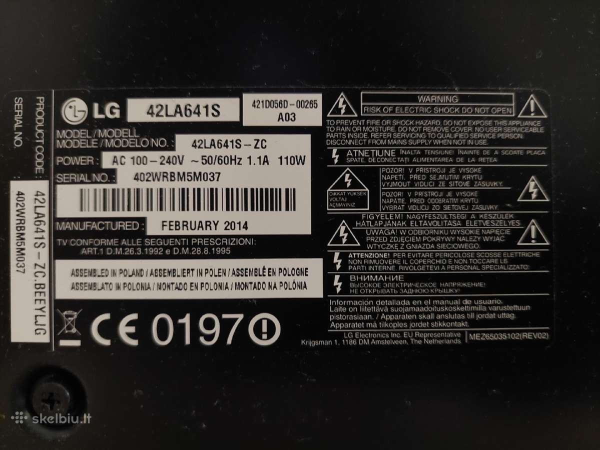 LG 42 Smart TV 3D - nuotraukos Nr. 4