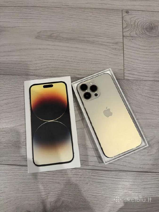 iPhone 14 pro max 128gb gold su dokumentais - nuotraukos Nr. 2