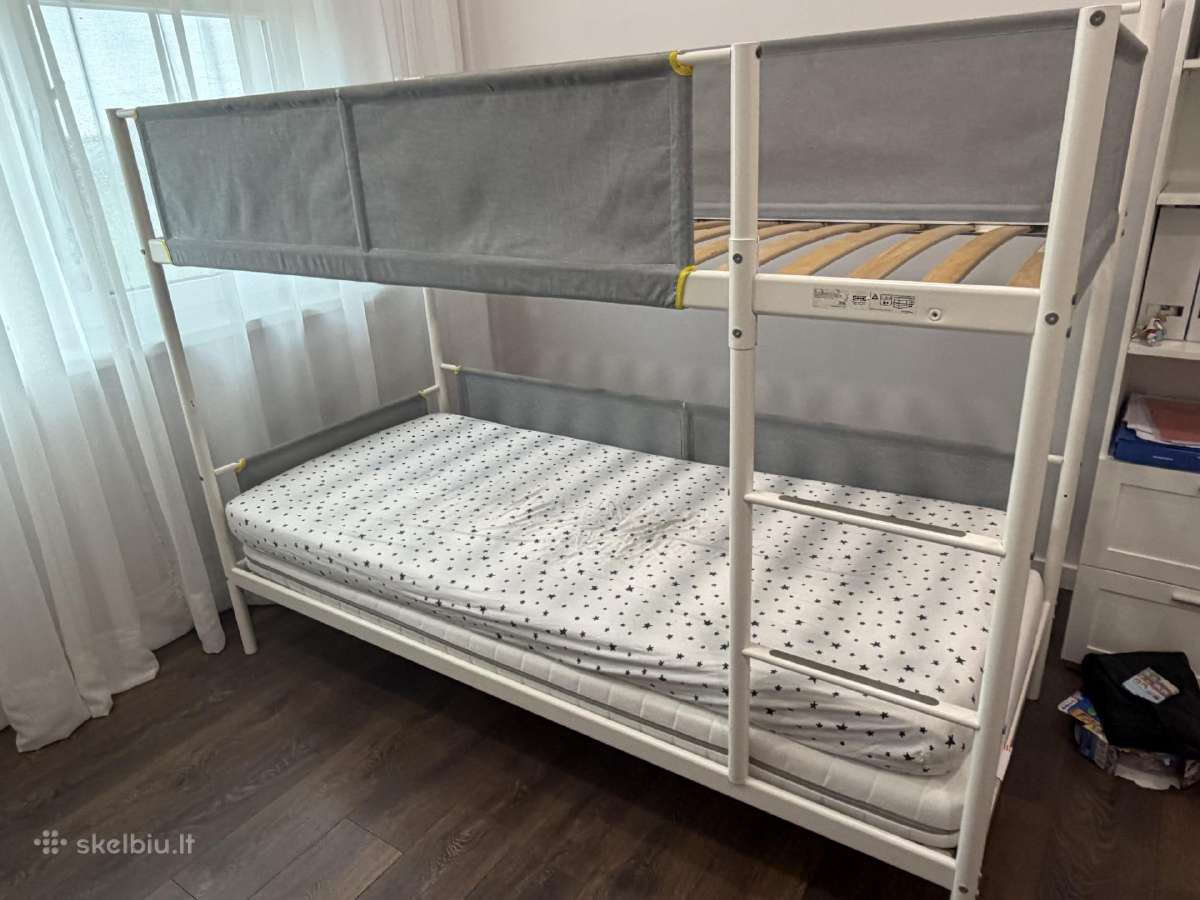 Dviaukštė lova Vitval (Ikea) su 2 čiužiniais - nuotraukos Nr. 2