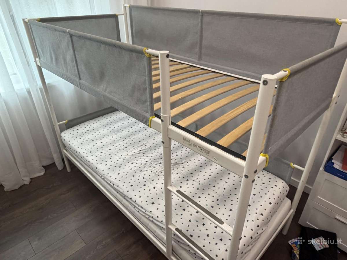 Dviaukštė lova Vitval (Ikea) su 2 čiužiniais - nuotraukos Nr. 3