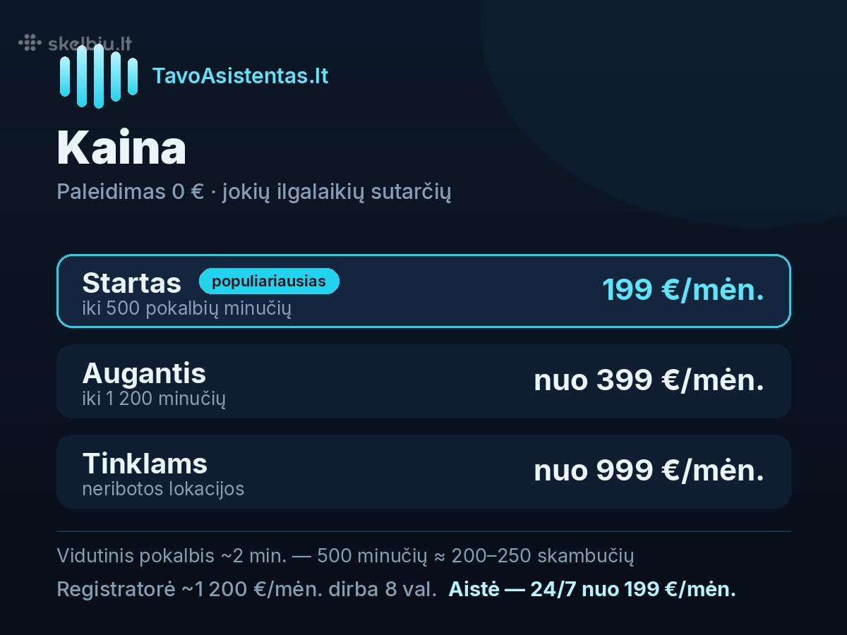 Ai registratorė telefonu atsiliepia 24/7 LT - nuotraukos Nr. 3