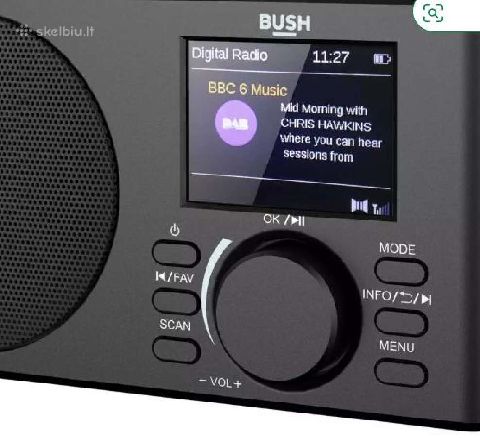 Nešiojamas radijas su žadintuvu Fm Bluetooth Dab+ - nuotraukos Nr. 7