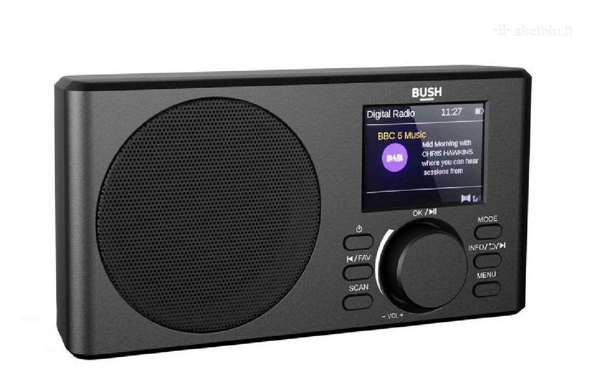 Nešiojamas radijas su žadintuvu Fm Bluetooth Dab+ - nuotraukos Nr. 8